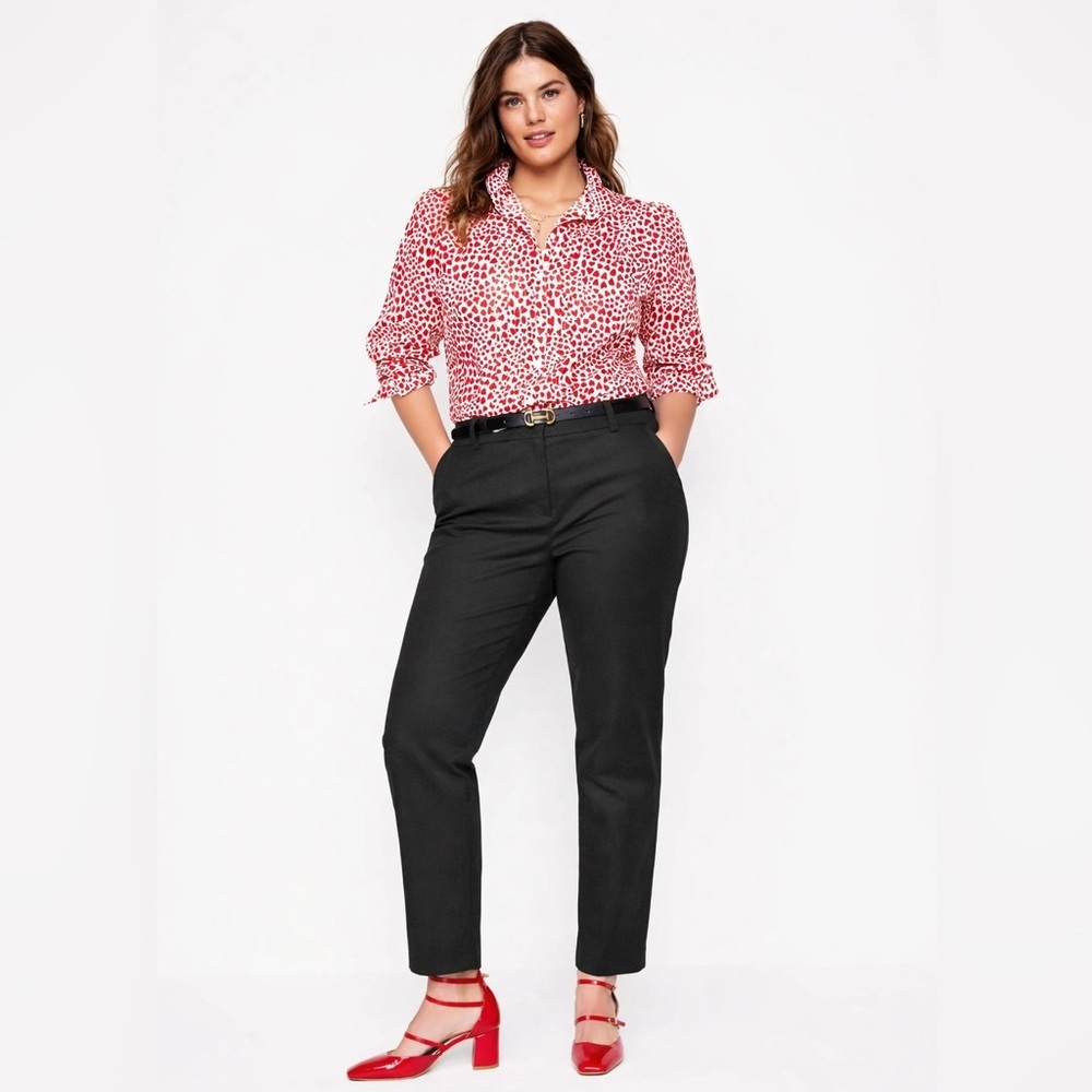 Boden Highgate Pointe Black Trousers Pants 14